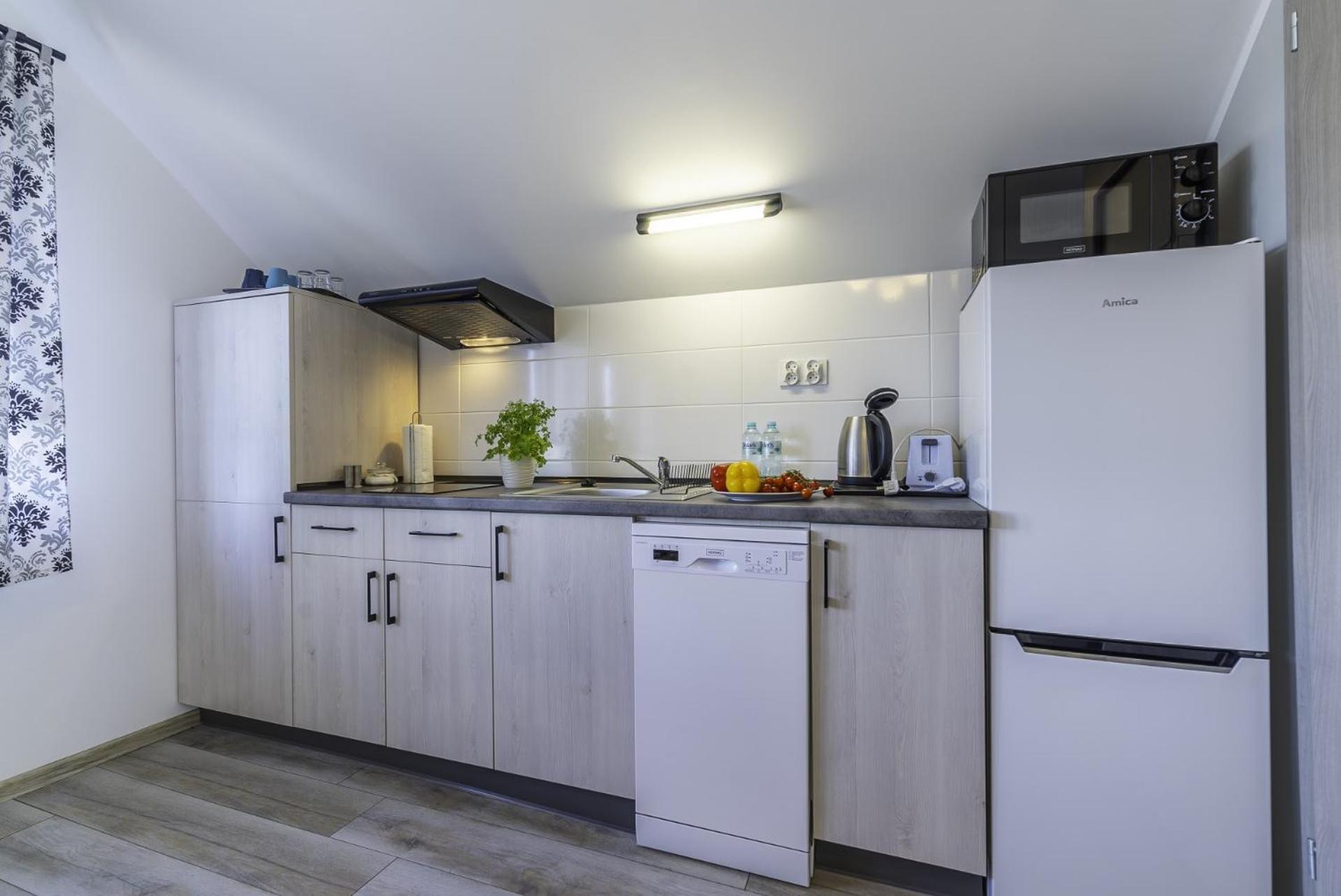 Frajda Domki - Apartamenty 6-Osobowe - Salon I Dwie Sypialnie Oraz Studia 4-Osobowe - Pokoj Z Aneksem Kuchennym 레왈 외부 사진